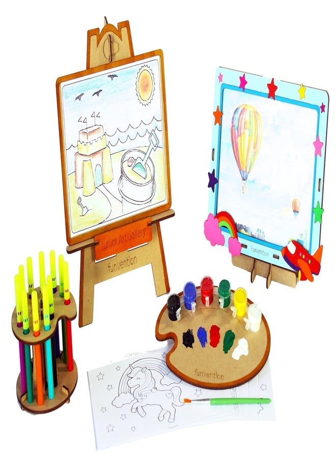 Funvention DIY Junior Art Gallery Paint Art & Craft Kit, Construction Activity Toys for Kids 3+ Years, Fun Learning Educational Best Birthday Gift - Image 5